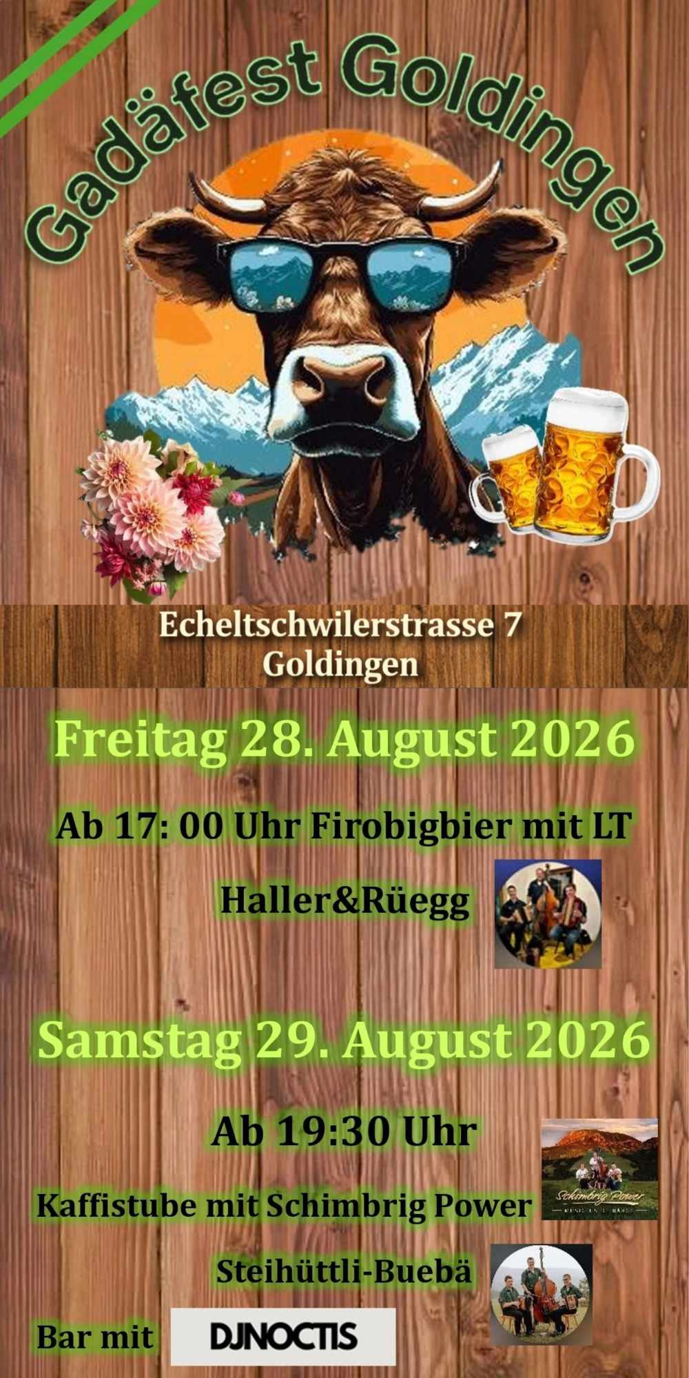 Flyer Gadafest Goldingen 2026
