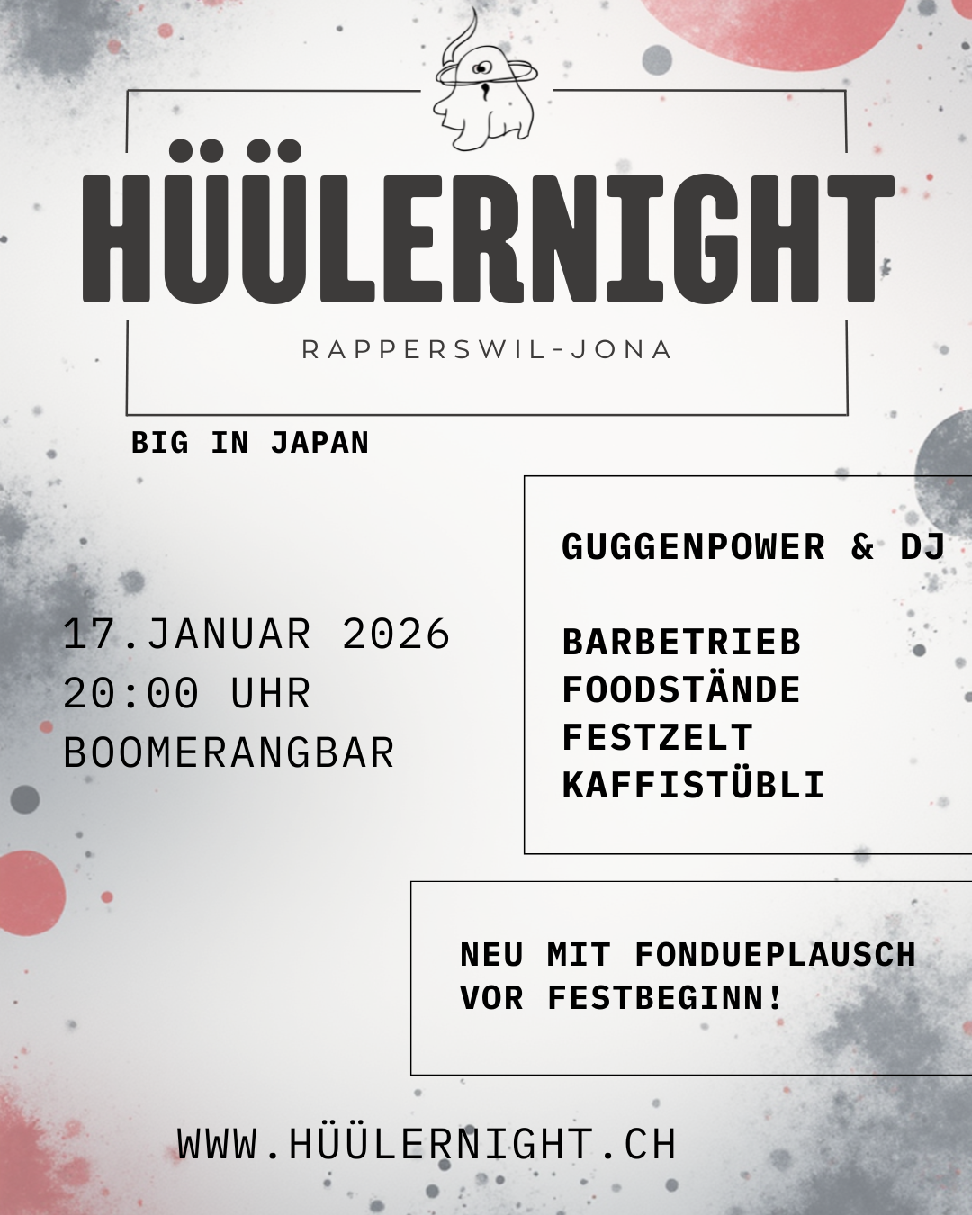 Flyer Hüülernight 2026